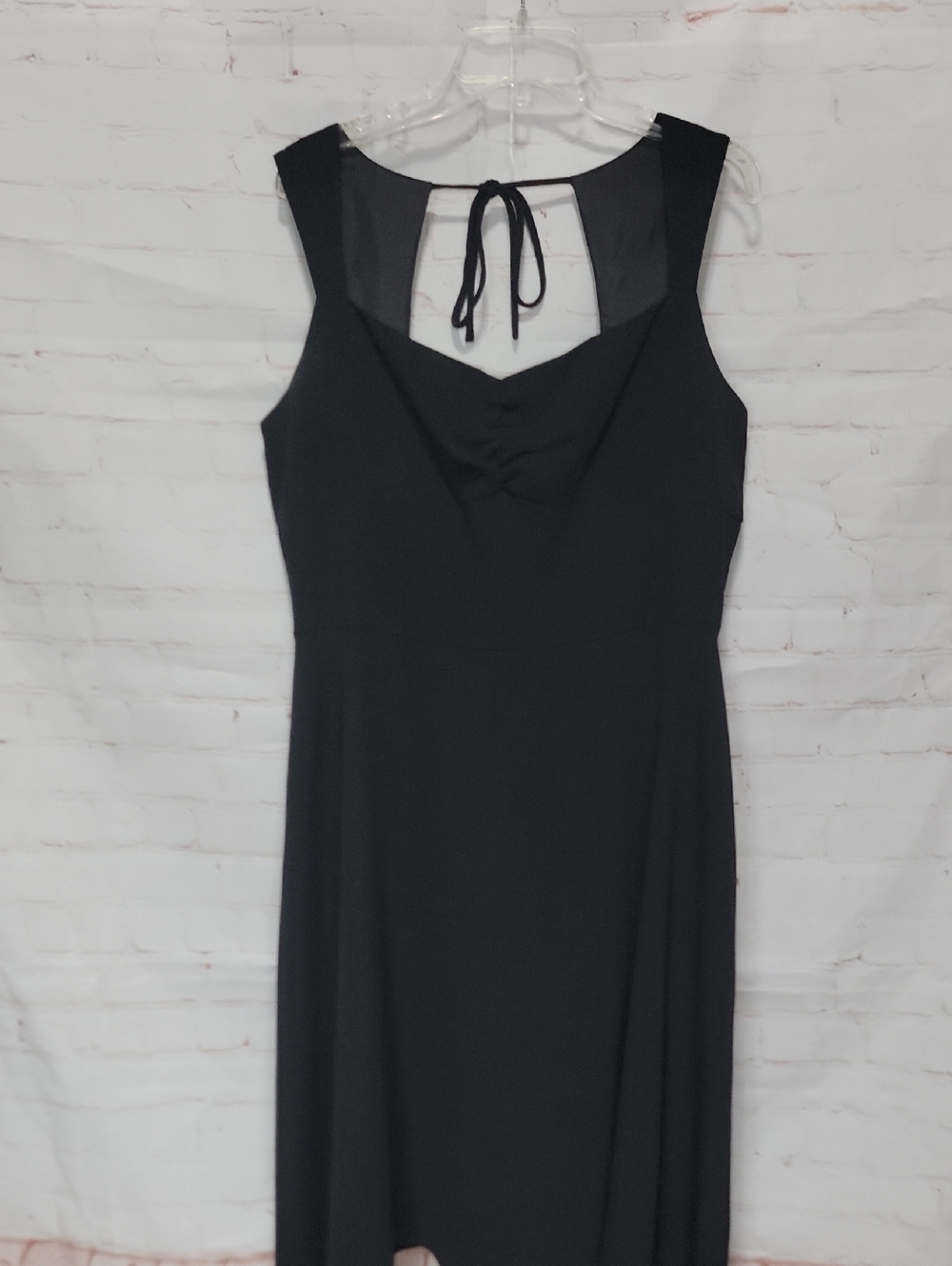 Danny & Nicole Black Sleeveless Maxi Dress with Back Tie